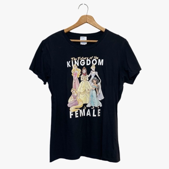 Disney Princess The Future of the Kingdom is Female Feminist Tee Size Medium - Picture 5 of 8